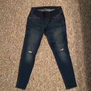 A Glow Maternity Distressed Skinny Jeans Jegging